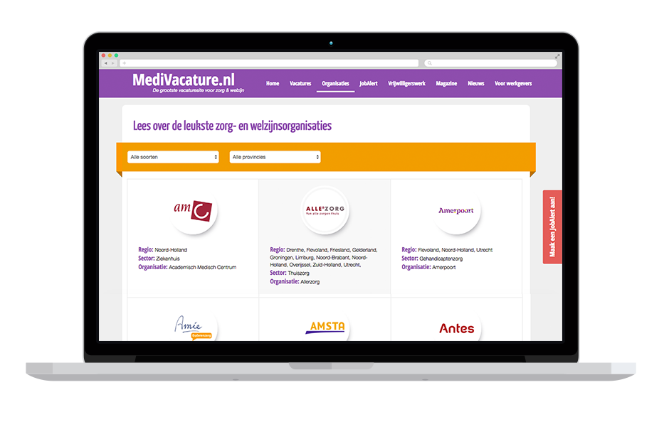 MediVacature responsive update